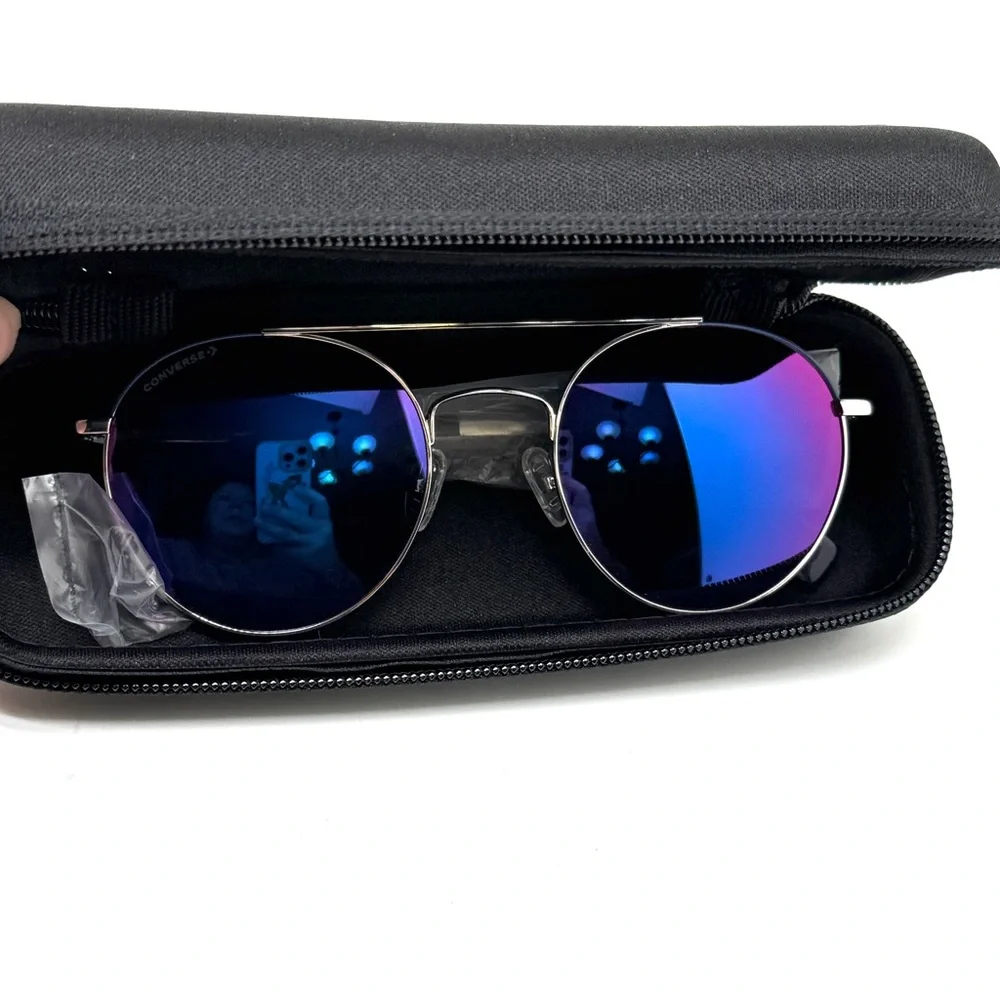 Converse Sunglasses Round Gradient Lenses Unisex Aviators Double Bridge SCO057Q